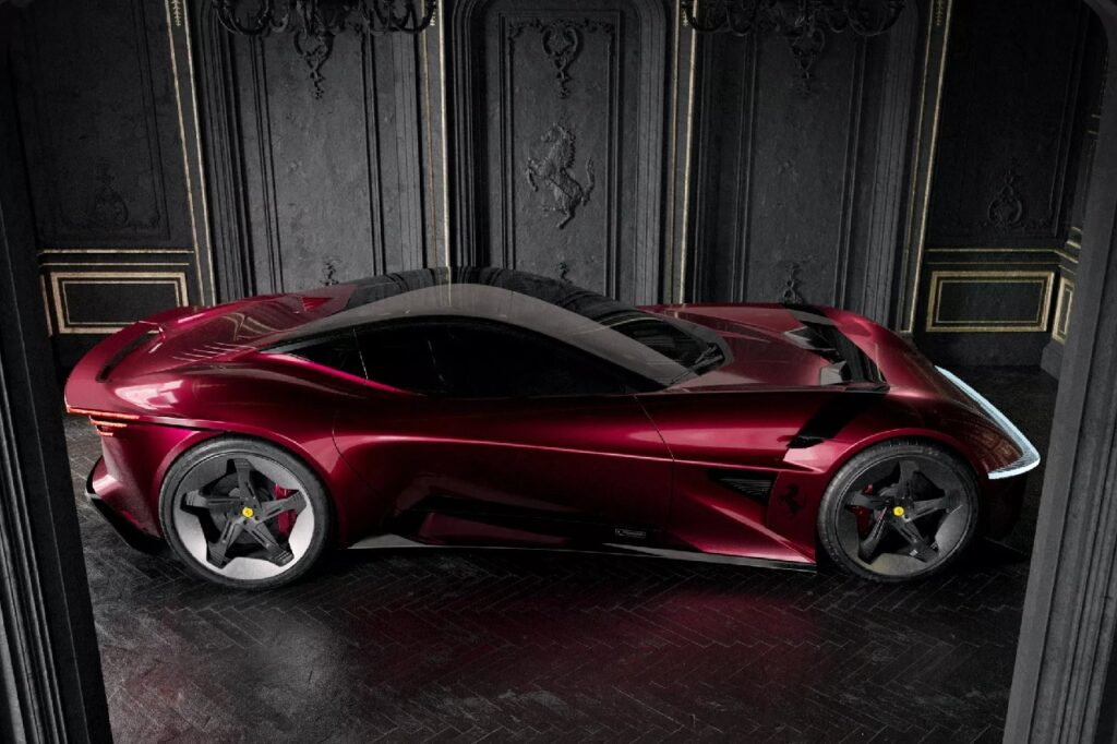 Ferrari: sarà questo il design della prima super car elettrica? [RENDER]