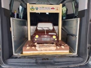 Una Fiat 500 di Cioccolato al Museo Dante Giacosa