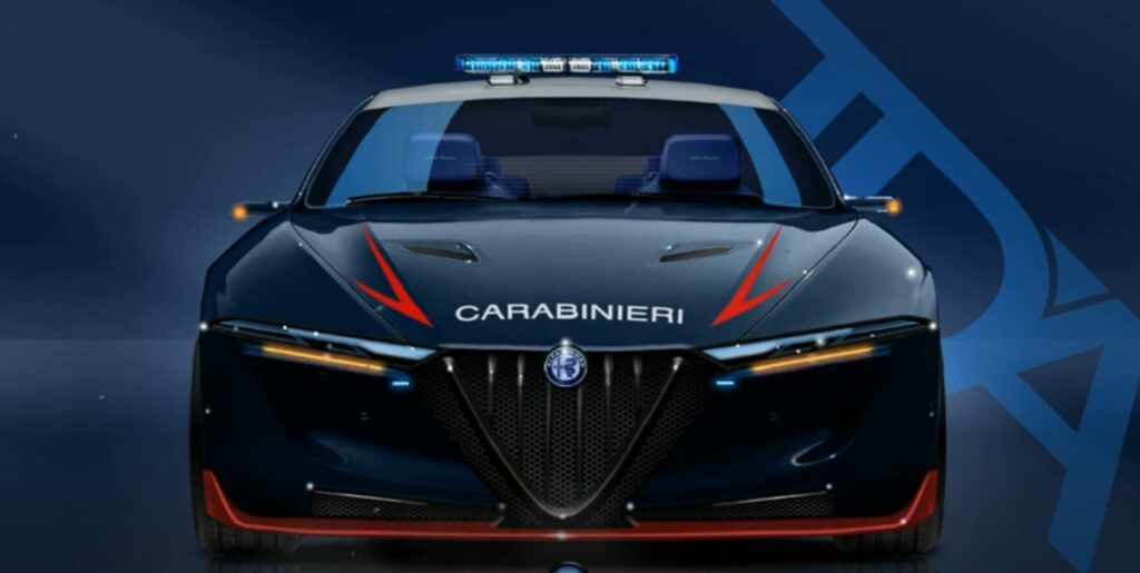 Nuova Alfa Romeo Giulia Quadrifoglio carabinieri