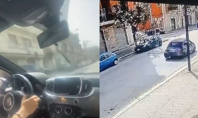 A tutta velocità in pieno centro abitato e poi lo schianto: l’incidente in diretta social [VIDEO]