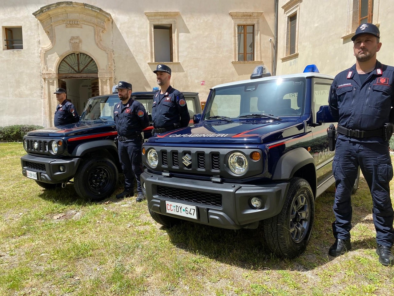 Suzuki Jimny: quattro unità consegnate ai Carabinieri dei Parchi Nazionali