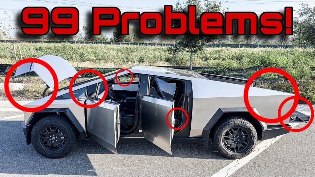 Tesla Cybertruck: youtuber elenca i tanti difetti riscontrati nel pickup [VIDEO]