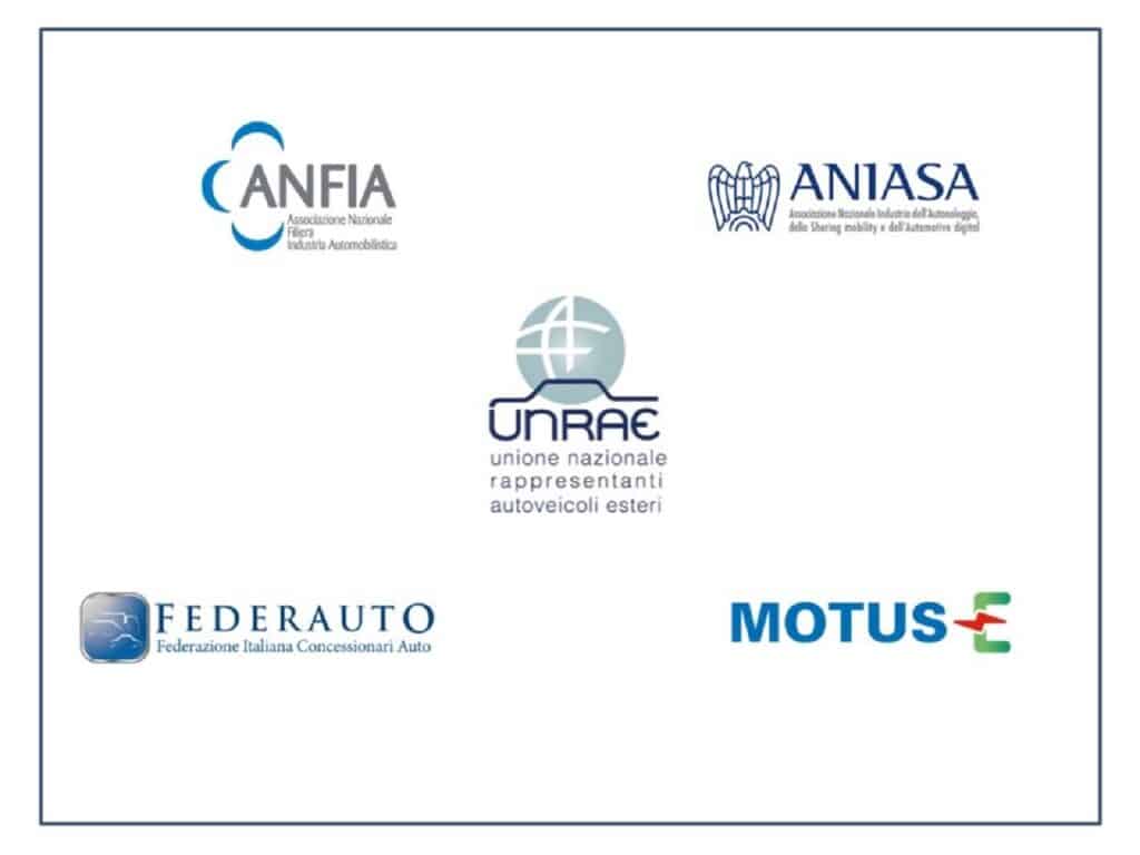 ANFIA, ANIASA, Federauto, Motus-E, UNRAE: proposta congiunta sull’automotive