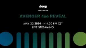 Jeep Avenger 4xe: ecco dove seguire il debutto in live streaming del 22 maggio