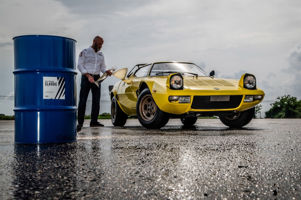 Lancia Stratos rifornita di biocarburante: l’inedito test promosso dall’ASI