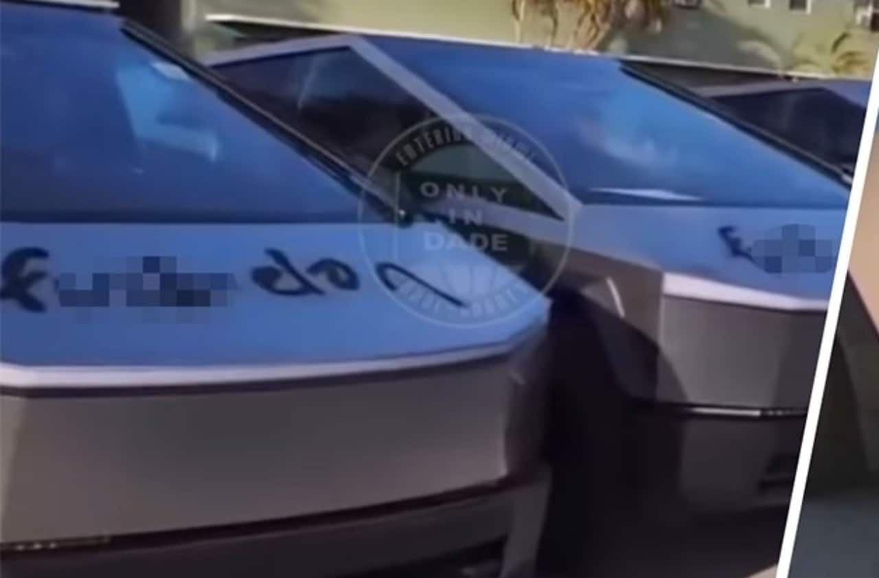 Tesla Cybertruck: decine di pickup vandalizzati con la scritta “Fxxk Elon”