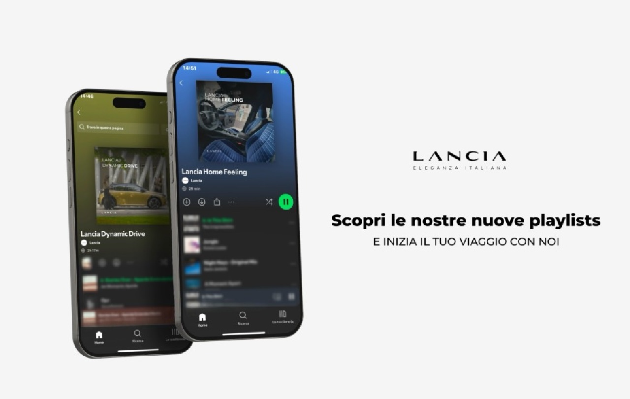 Parte oggi il progetto di comunicazione tra Lancia e Spotify per la nuova Ypsilon