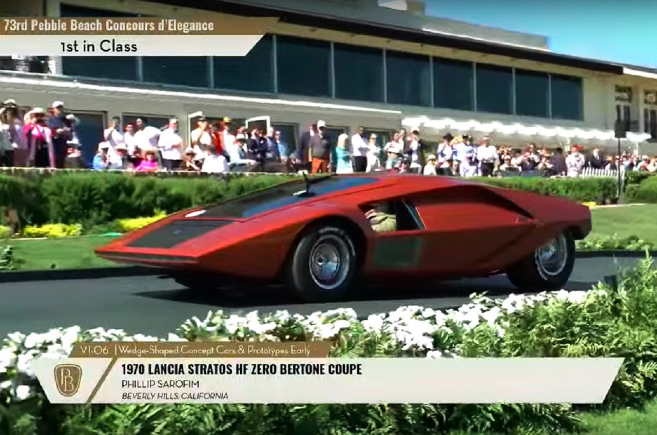 Lancia Strato’s HF Zero del 1970 premiata al Pebble Beach Concours d’Elegance 2024