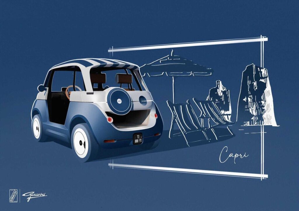 La Dolce Vita elettrica: la Fiat Topolino secondo Garavini