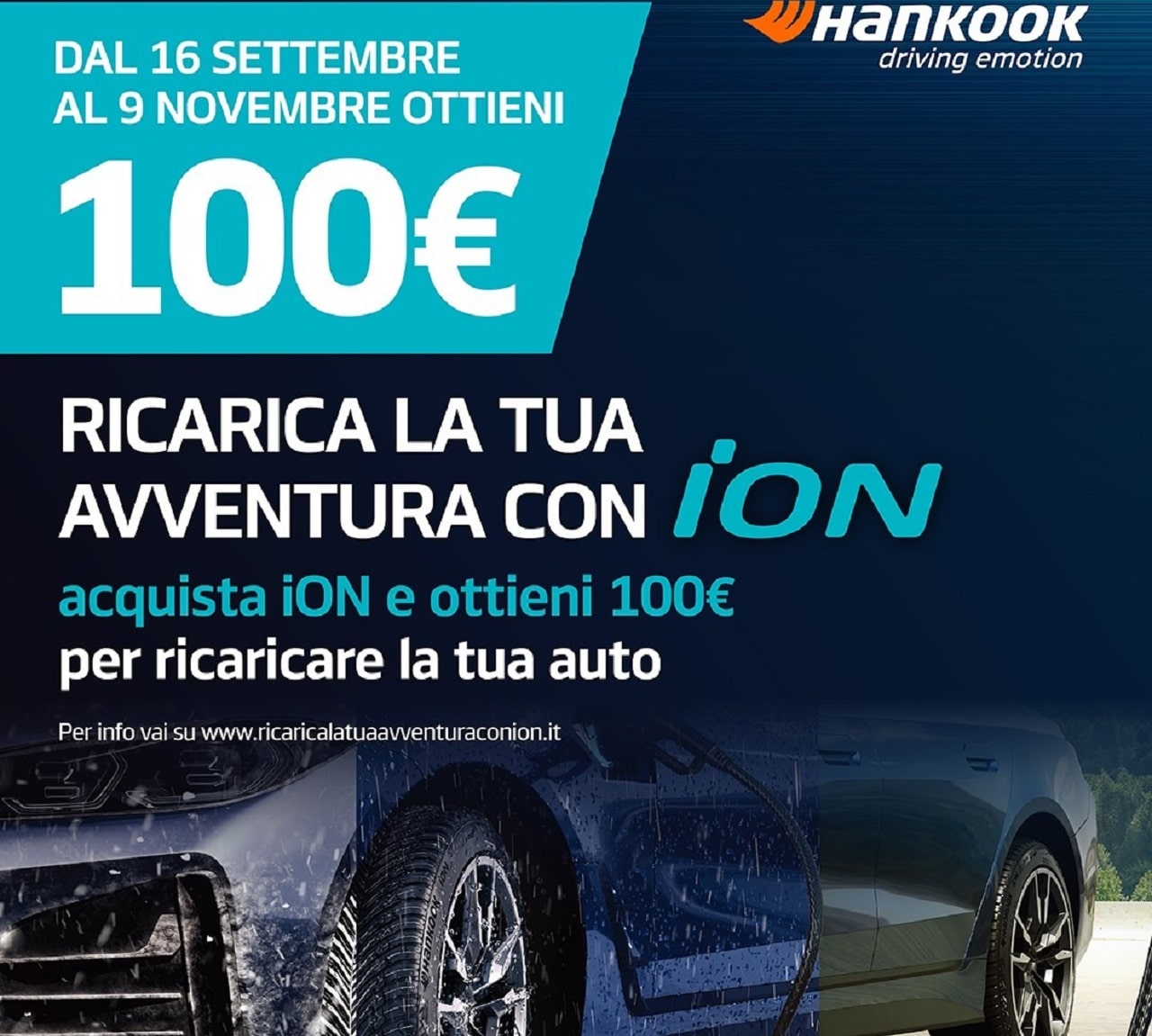Hankook annuncia la nuova campagna per pneumatici per EV ‘Ricarica la tua avventura con iON’
