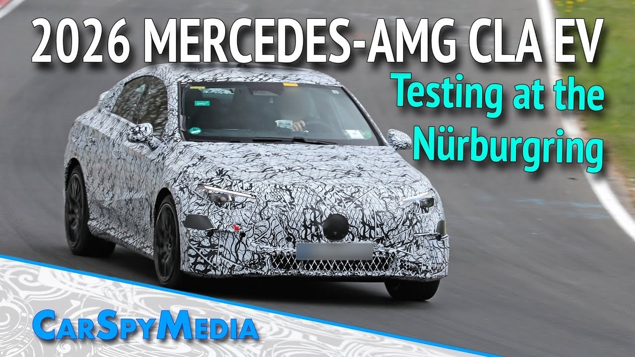 Mercedes-AMG CLA elettrica avvistata al Nurburgring [VIDEO SPIA]