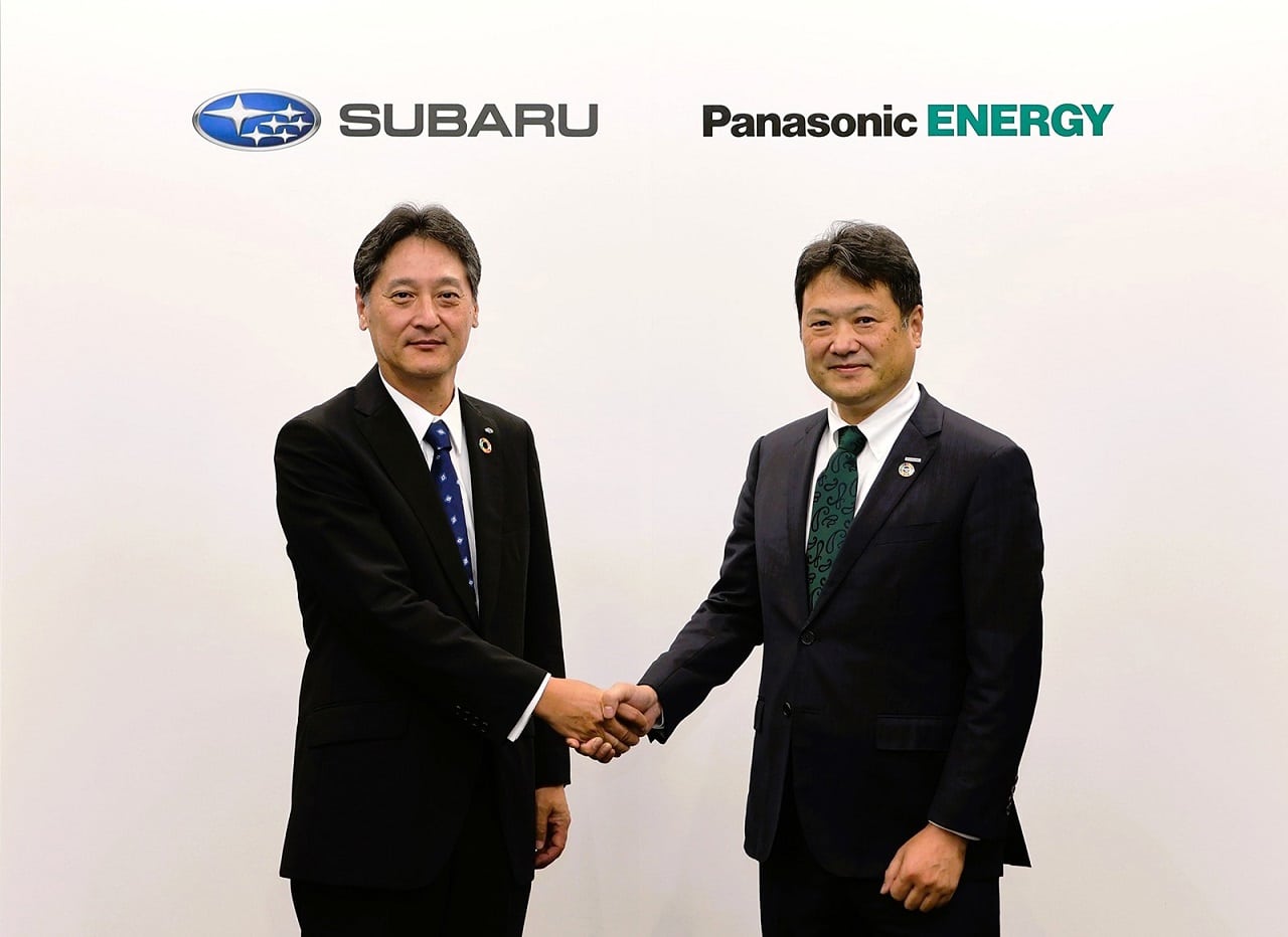 Subaru e Panasonic Energy insieme per la fornitura di batterie e per una nuova fabbrica