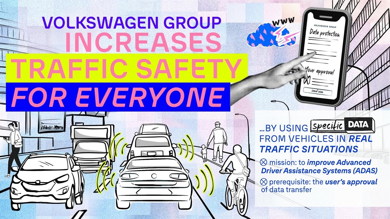 Gruppo Volkswagen vuole incrementare la sicurezza nel traffico grazie ai dati