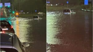 Maltempo a Roma: strade allagate e treni in forte ritardo