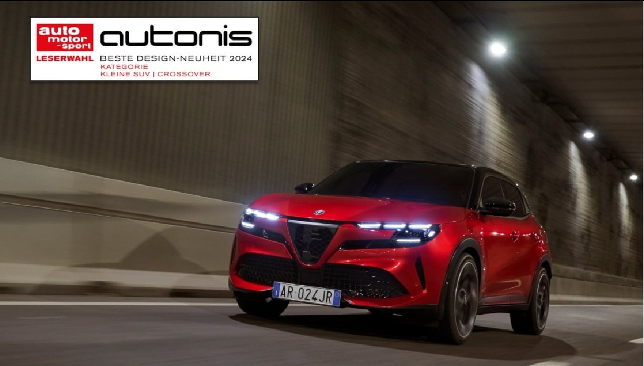 Alfa Romeo Junior premiata in Germania per il suo design da auto motor und sport