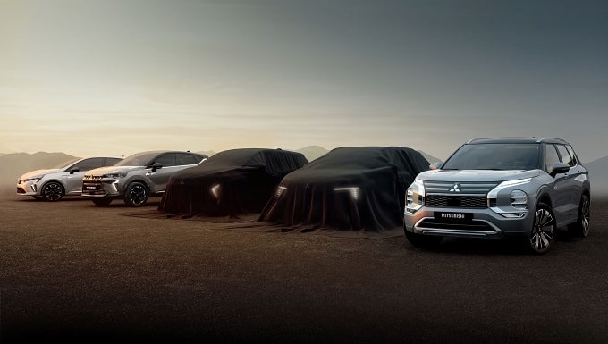 Mitsubishi annuncia l’arrivo di un nuovo C-SUV ibrido e benzina nel 2025