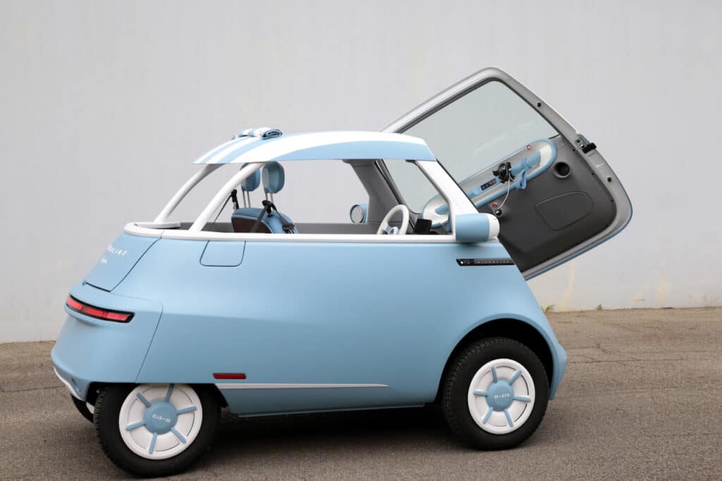 Microlino Spiaggina: sarà protagonista al Vintage Boat Show 2024