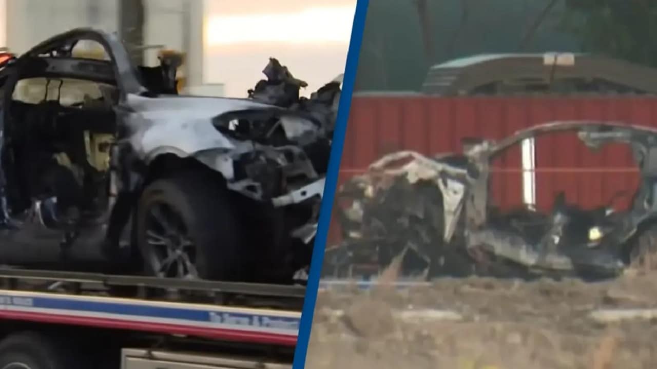 Tesla prende fuoco e le portiere non si aprono: morti 4 giovani