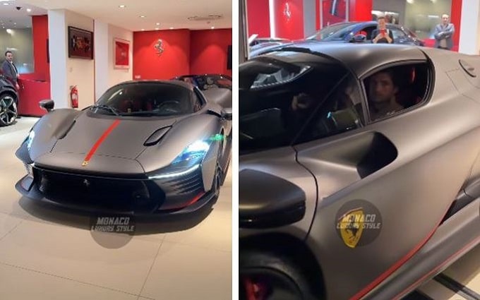 Carlos Sainz ritira la sua Ferrari Daytona SP3 [VIDEO]