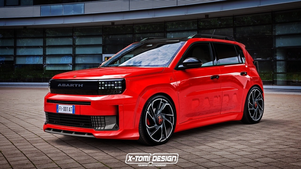 Abarth Grande Panda: ecco come potrebbe essere la versione dello scorpione [RENDER]