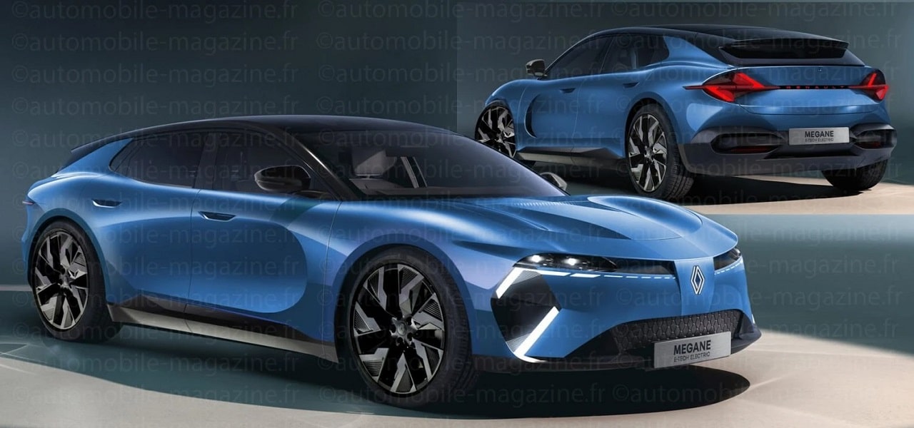 Renault trasformerà la Mégane in una berlina elettrica? [RENDER]