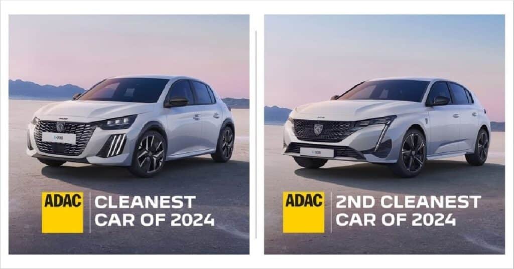 Peugeot E-208 e E-308 sono le auto più efficienti secondo l’Ecotest ADAC 2024