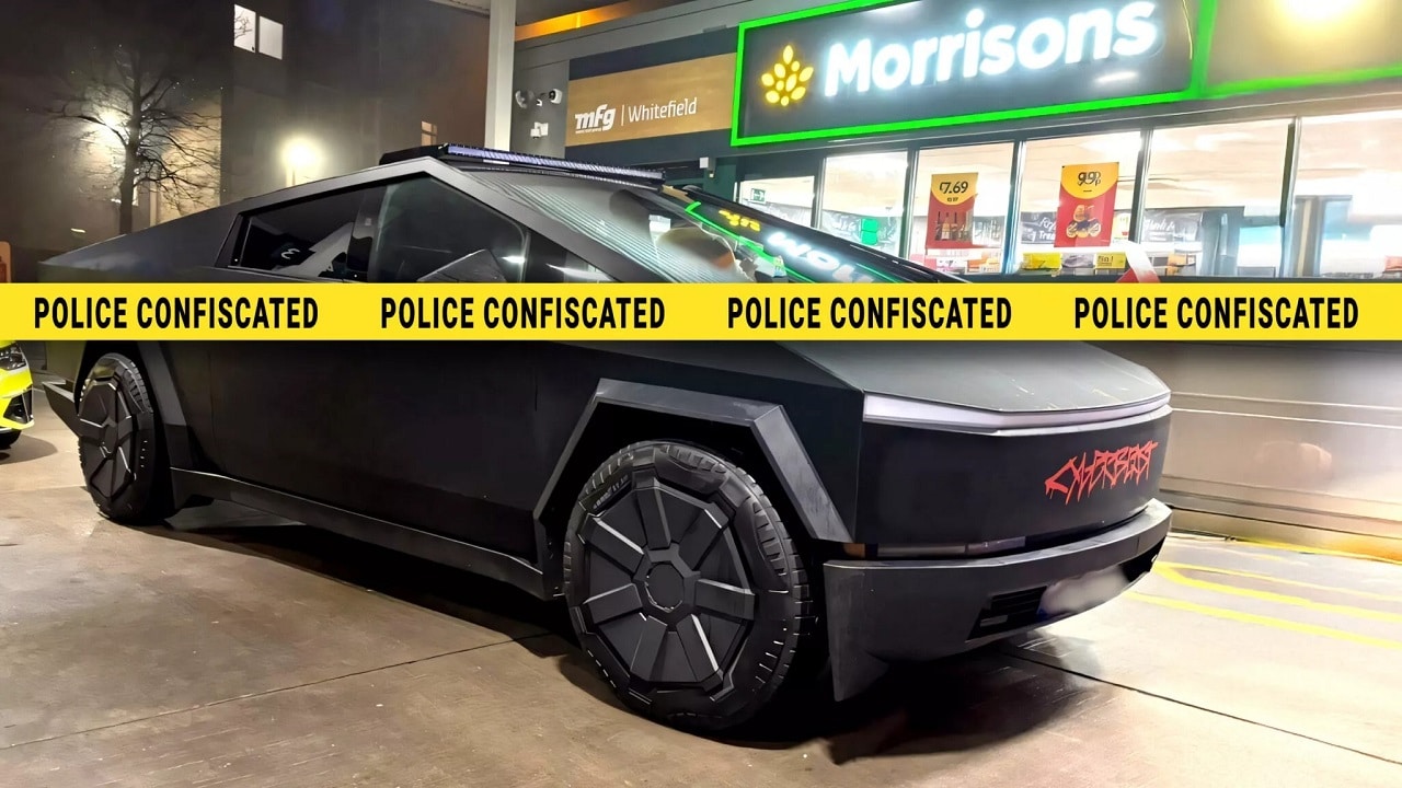 Tesla Cybertruck: esemplare sequestrato dalla Polizia inglese per motivi di sicurezza
