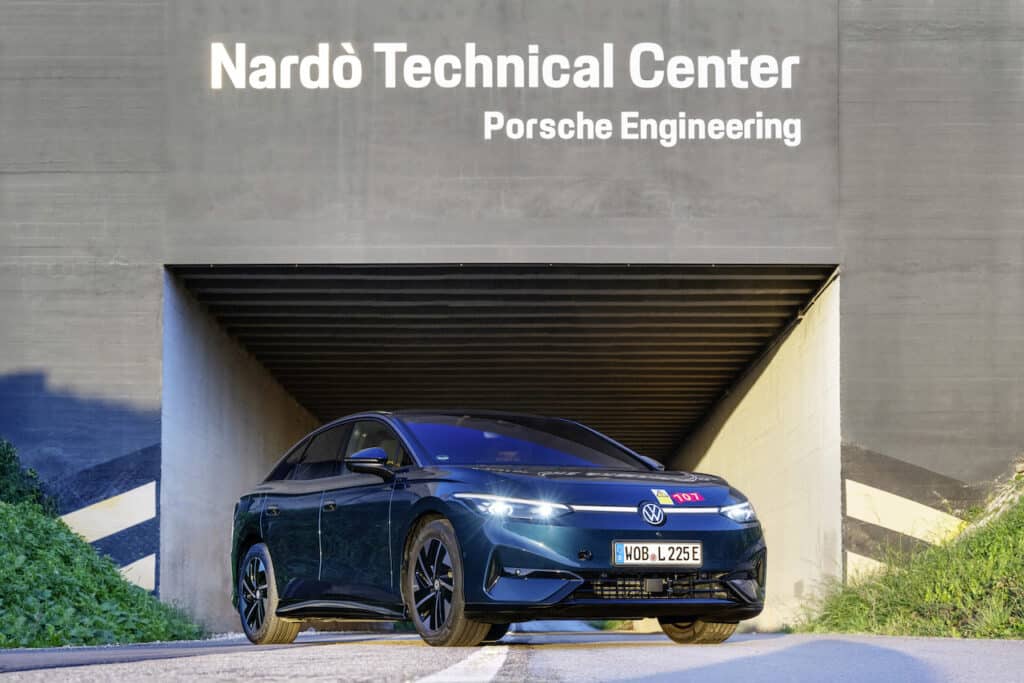 Volkswagen ID.7: percorsi 941 km con una carica in un test a Nardò