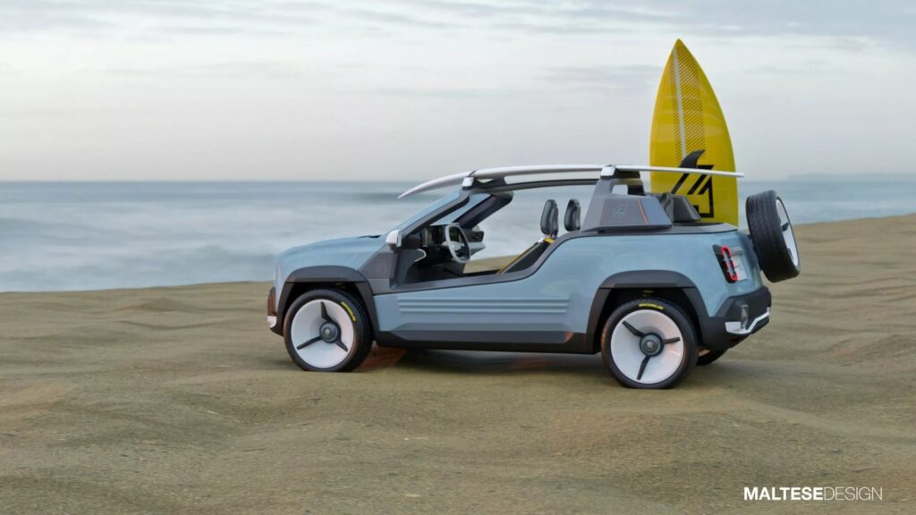 La Renault 4 elettrica: il nuovo concept di Marco Maltese ispirato alla R4 JP4