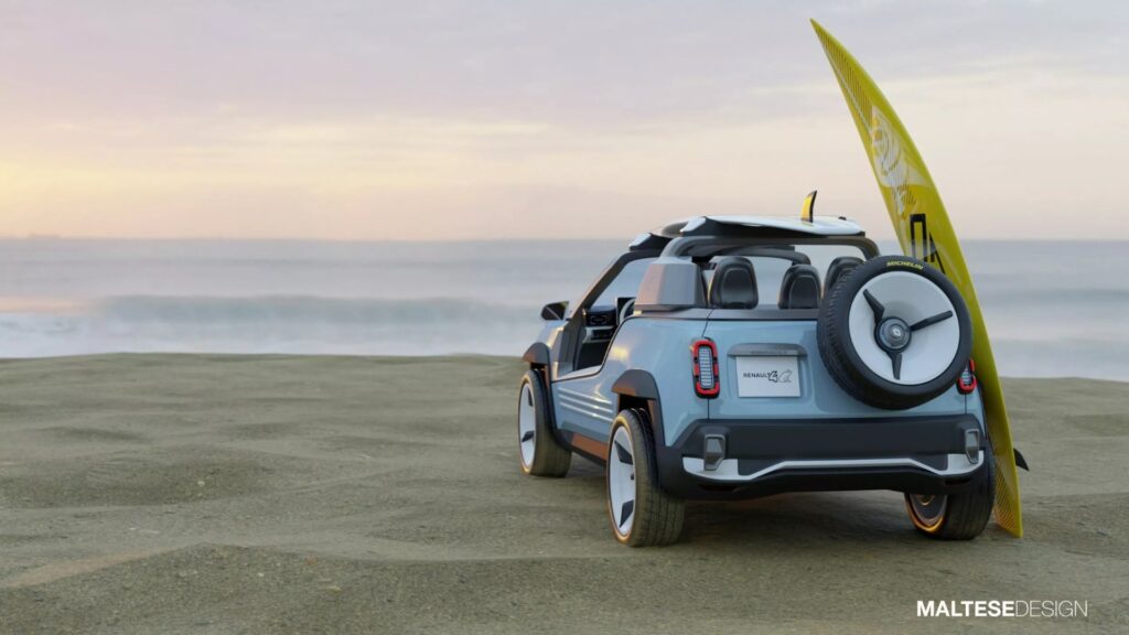 La Renault 4 elettrica: il nuovo concept di Marco Maltese ispirato alla R4 JP4