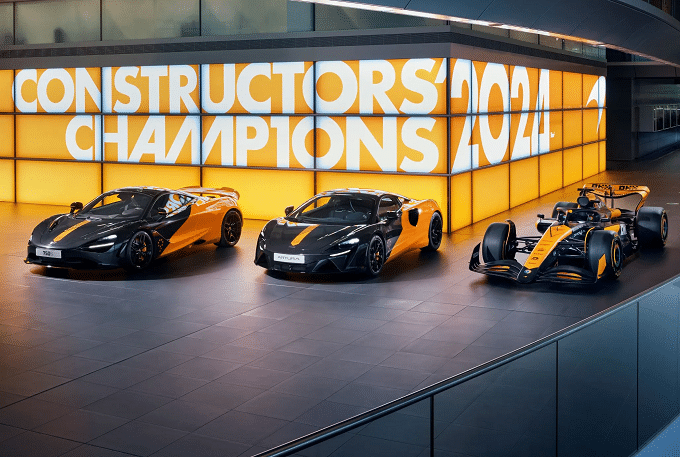 McLaren MCL38 Celebration Edition: così Artura e 750S festeggiano il titolo Costruttori F1 2024 [FOTO]