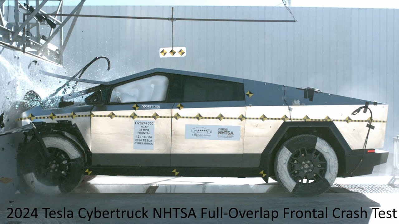 Tesla Cybertruck ottiene 5 stelle per la sicurezza nei crash test di NHTSA [VIDEO]