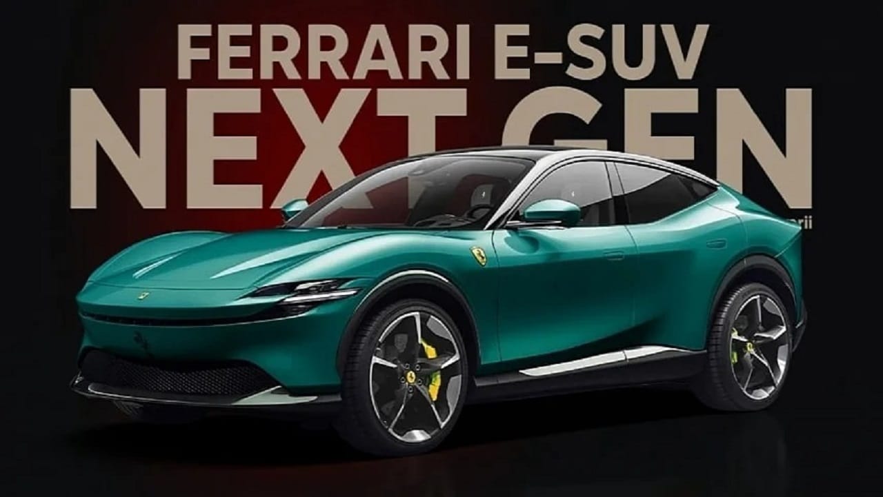 Ferrari elettrica: ecco come sarà il primo E-SUV del cavallino rampante [RENDER]