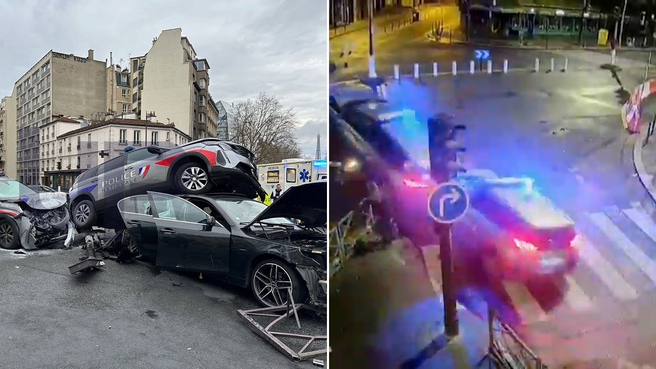 Parigi: inseguimento della polizia finisce in maxi incidente con 13 feriti [VIDEO]