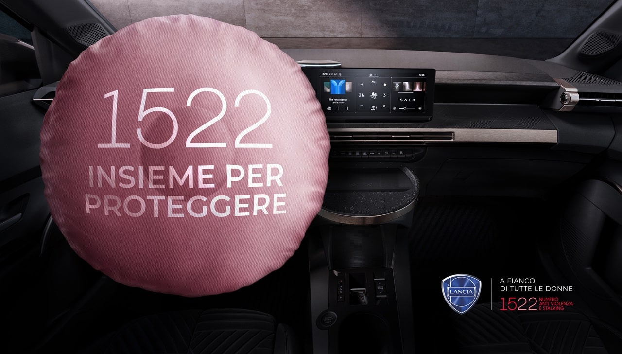 Lancia con Cristiana Capotondi nella nuova campagna in favore del numero antiviolenza 1522