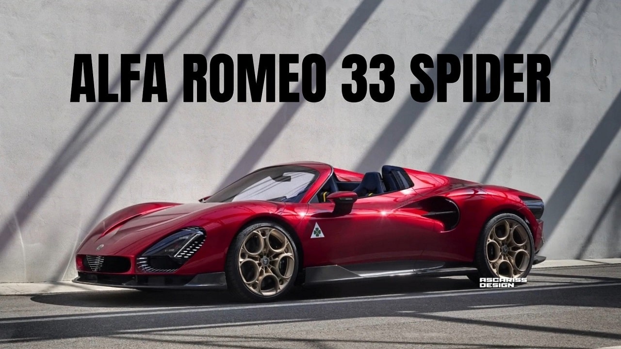 Nuova Alfa Romeo 33 Spider: avrebbe uno stile unico [VIDEO RENDER]