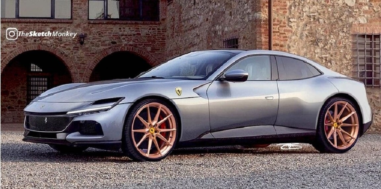 Ferrari Purosangue: ecco come sarebbe in versione berlina [RENDER]