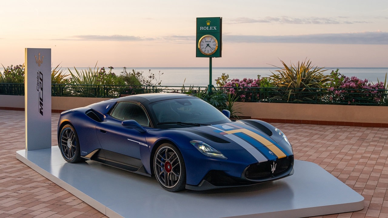 Maserati presente al Rolex Monte-Carlo Masters con l’esclusiva MC20 Cielo “Less is More…?”