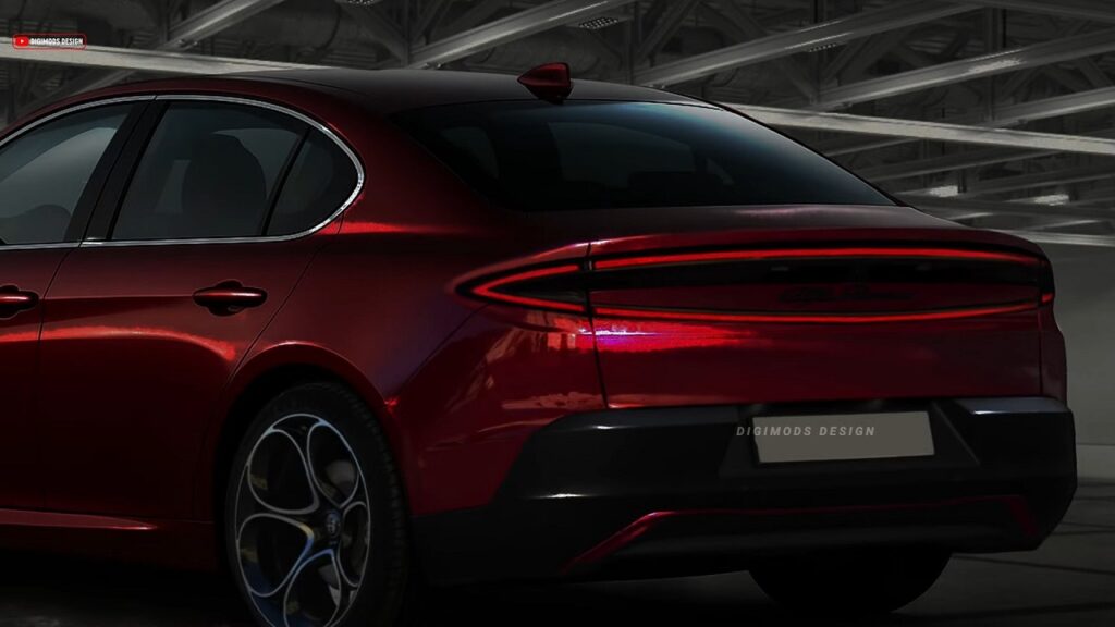 Nuova Alfa Romeo Giulia: con gli stessi elementi di design della nuova Stelvio sarebbe così [VIDEO RENDER]