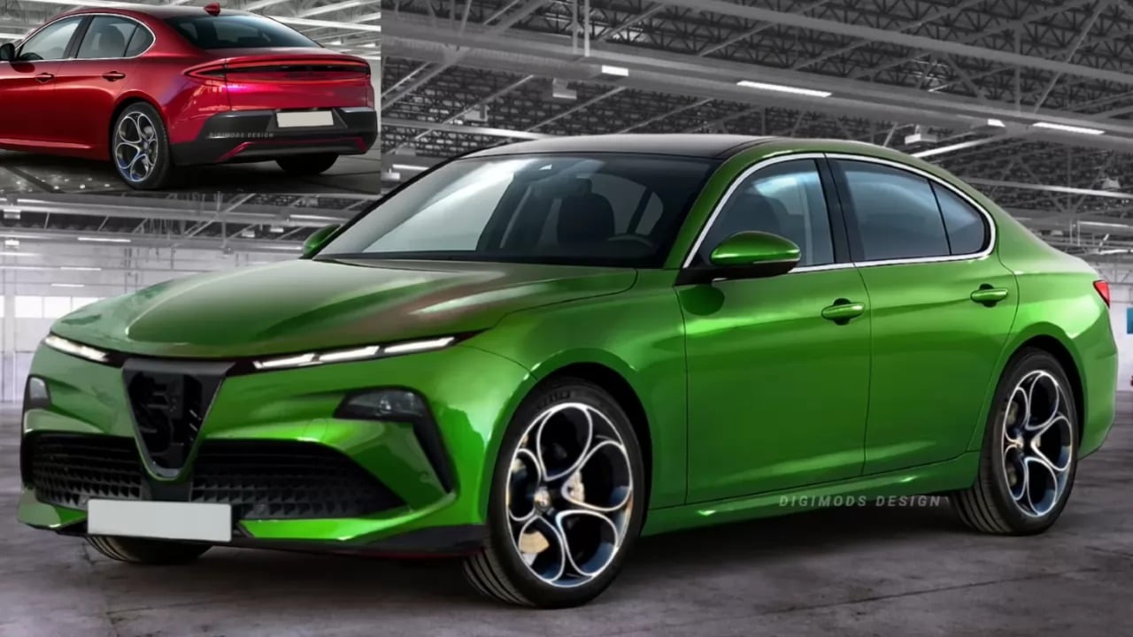 Nuova Alfa Romeo Giulia: con gli stessi elementi di design della nuova Stelvio sarebbe così [VIDEO RENDER]