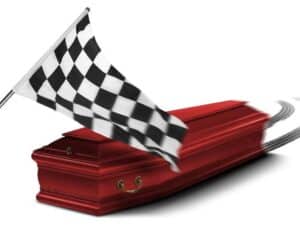 “Pronti, partenza e fine”: il saluto dissacrante dell’agenzia funebre approdata a Monza
