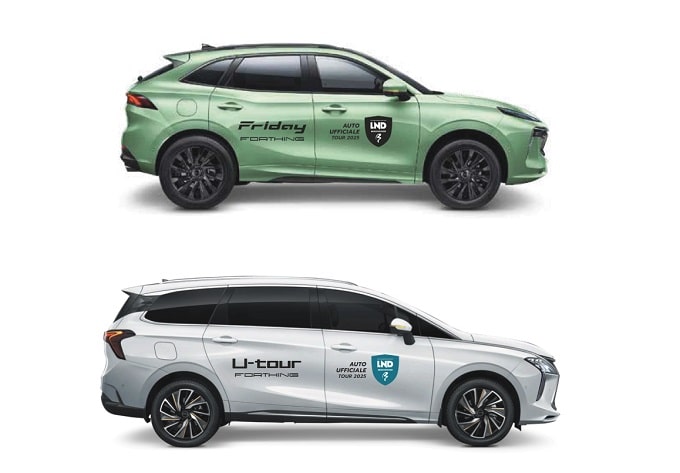 Forthing Friday HEV e U-Tour sono le auto ufficiali del Beach Soccer Tour 2025