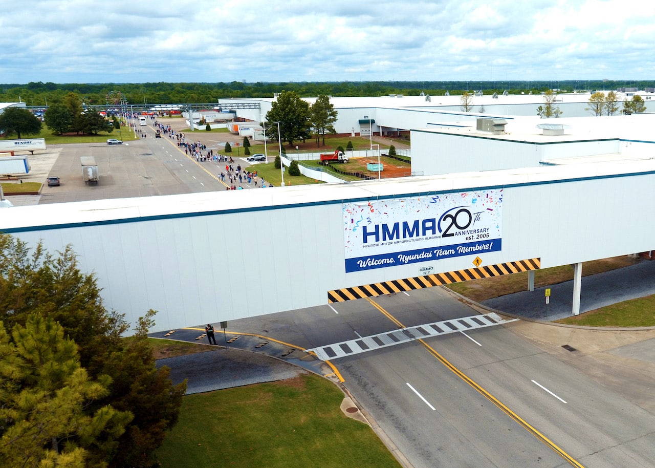 Hyundai: lo stabilimento americano in Alabama compie 20 anni