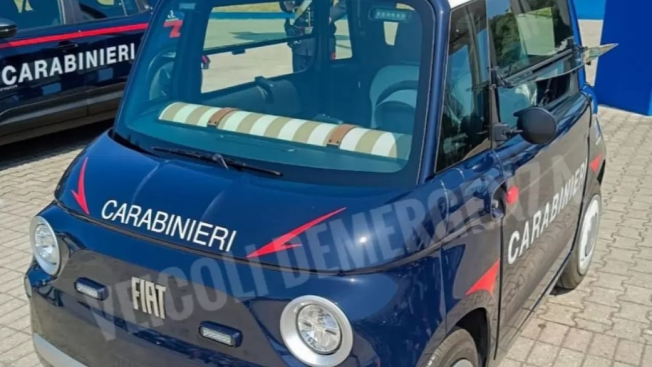 Fiat Topolino Carabinieri: ecco la prima immagine dal vivo