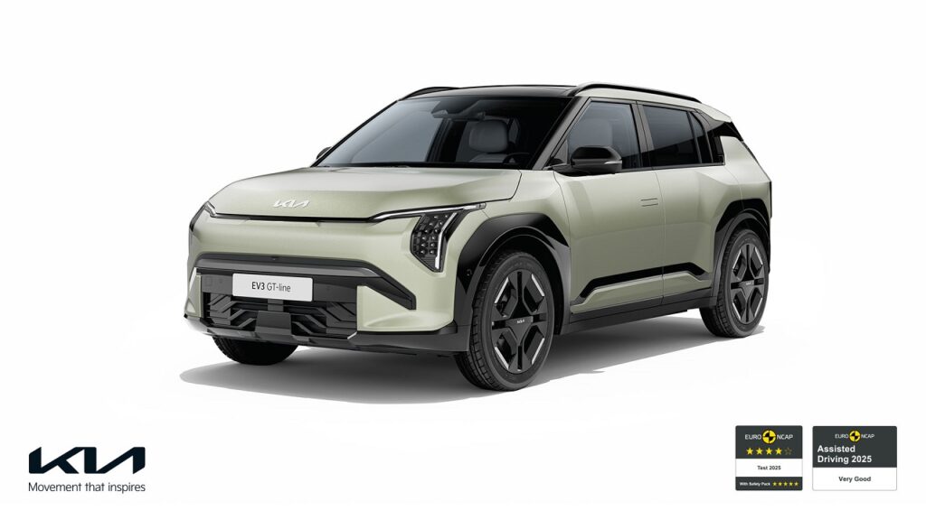 Kia EV3: massimo punteggio da Euro NCAP per il sistema di assistenza alla guida