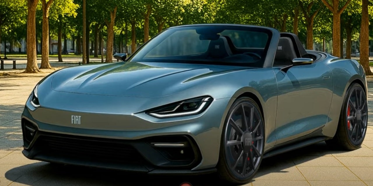 Fiat 124 Spider reinterpretata in chiave moderna in un concept [VIDEO RENDER]