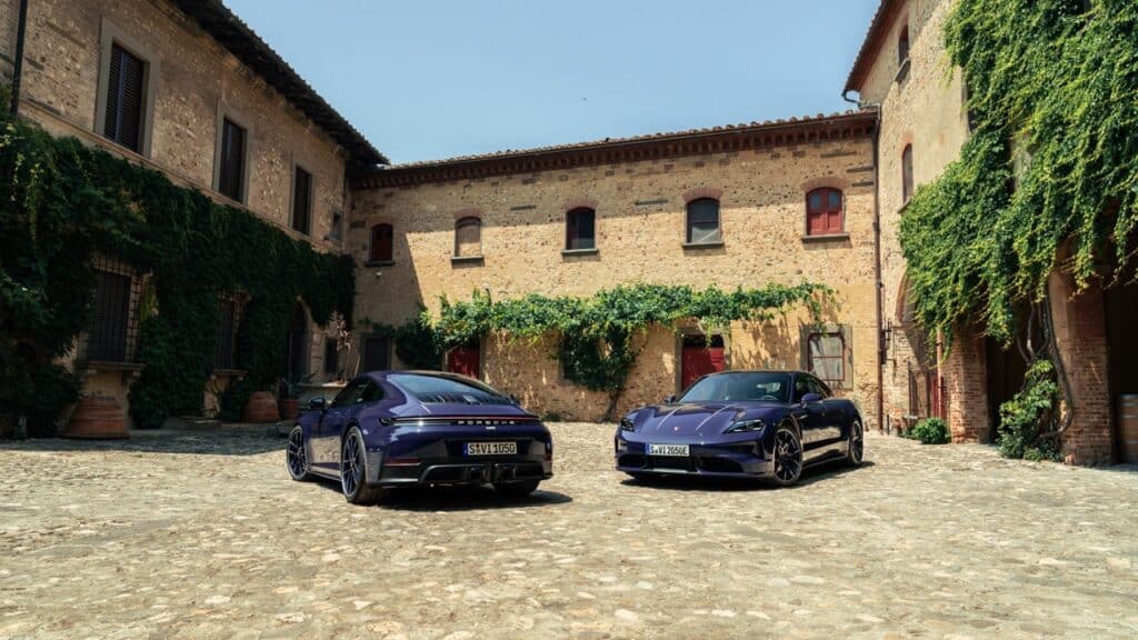 Porsche: le 911 Carrera 4 GTS e Taycan 4S con Ferragamo [FOTO]