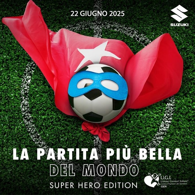 Suzuki scende in campo per l’evento benefico “La partita più bella del mondo”