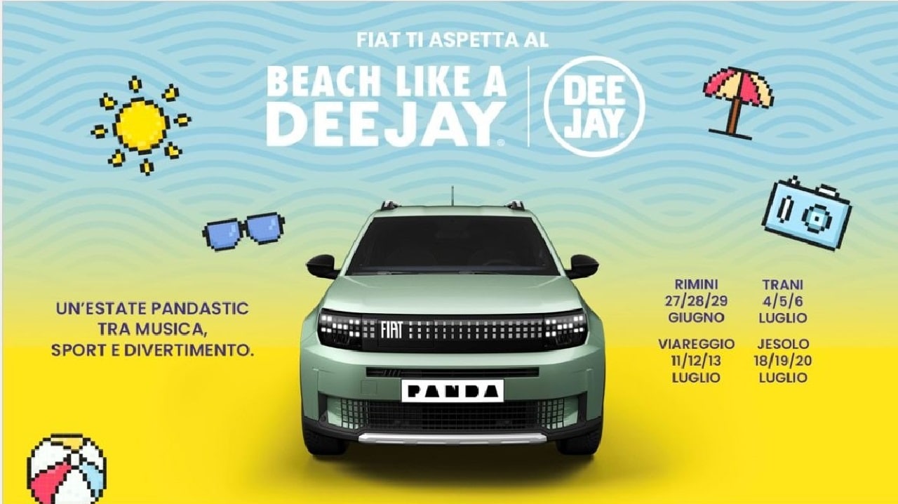 FIAT protagonista a fianco di Radio Deejay di “Beach Like a Deejay”