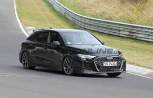 Audi RS3 GT: test in corso per l’estrema versione che prepara l’addio al cinque cilindri [FOTO SPIA]